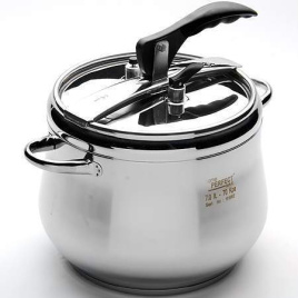 Скороварка 7л.+ стек. крышка нержавейка Home Perfect