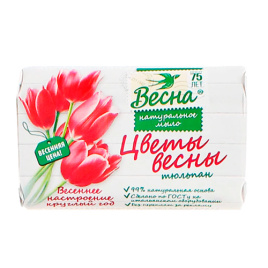 Мыло ВЕСНА Цветы весны, Тюльпан 90 гр