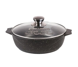 Жаровня 6,0 л 320 АП Гранит black