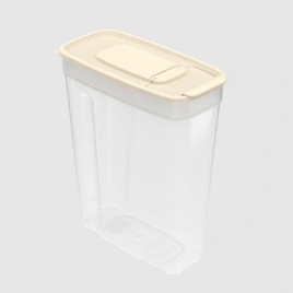 Контейнер для сыпучих продуктов 1,8л (170×85×205мм) (слоновая кость)