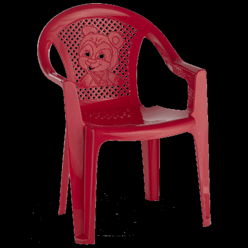  Кресло детское 380х320х530мм Мишутка красный фото 1