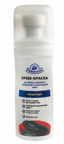  Pregrada Крем-краска жидкая флакон с губкой 75 мл для гладкой кожи черная фото 1