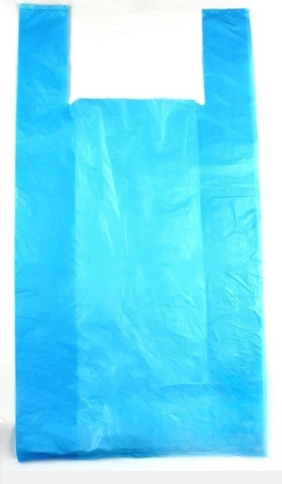  Пакет-майка 30*50 см, 20 мкм голубой фото 1
