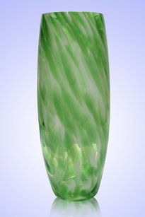 Ваза Бочка h-26 см (в стеклокрошку) Зелёный фото 1