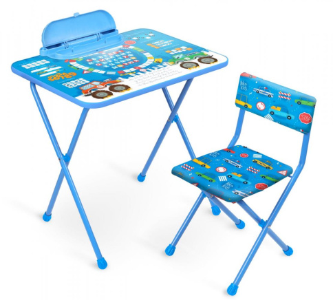  Комплект детский Большие гонки (стол+стул мягк) фото 1