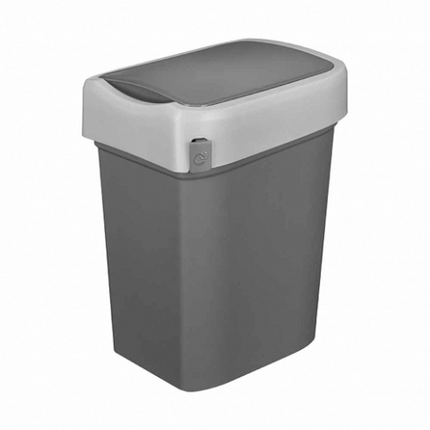  Контейнер для мусора 10,0 л SMART BIN серый фото 1