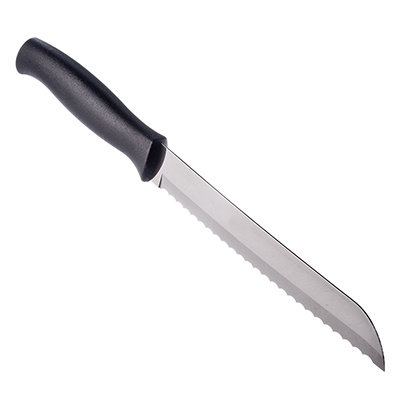  Tramontina Athus Нож для хлеба 18см, черная ручка фото 1