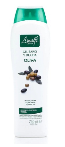  Гель для душа 750 мл AMALFI  "Olive" для всех типов кожи(БОЛЬШОЙ ОБЪЕМ!) фото 1