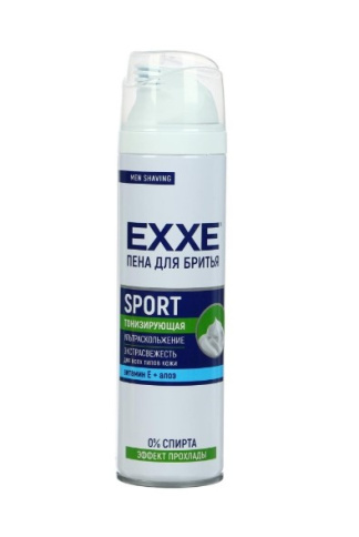  Пена для бритья EXXE 200 мл Sport Energy (Cool Effect) фото 1