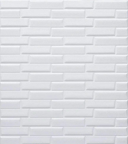  Самоклеящаяся 3D панель Dekorelle 008 белый, разм.70x77см, толщина 3мм 10шт/уп (цена за 1 шт) фото 1