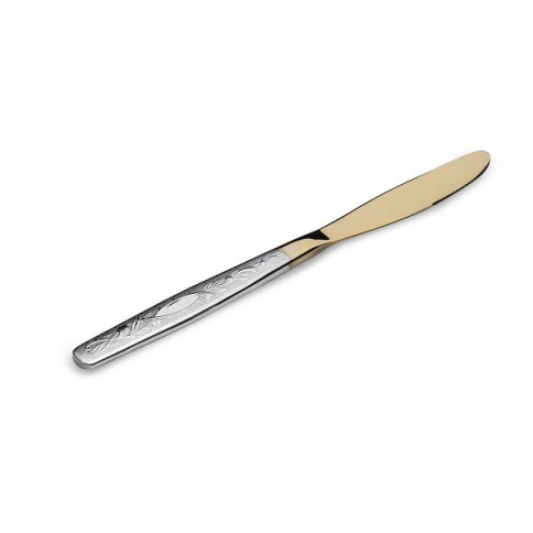  Нож столовый Уралочка М13 с частичным декоративным напылением фото 1
