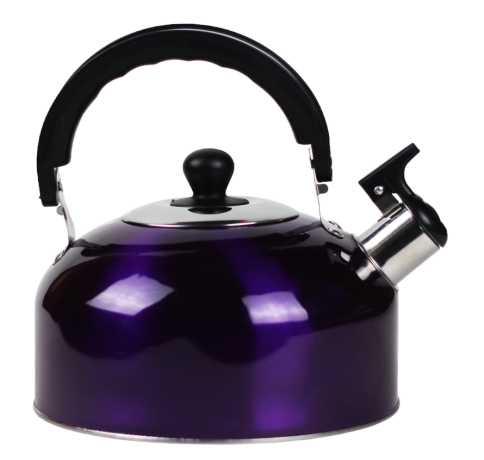  Чайник 2,3 л нерж со свистком Юрюзань, фиолетовый, фото 1