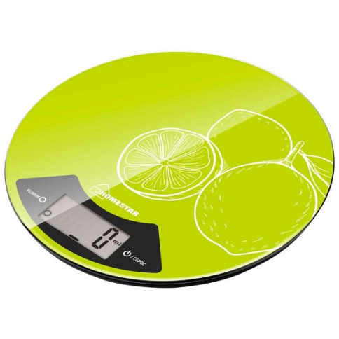  Весы кухонные электронные HOMESTAR HS-3007S, 7 кг, лайм фото 1