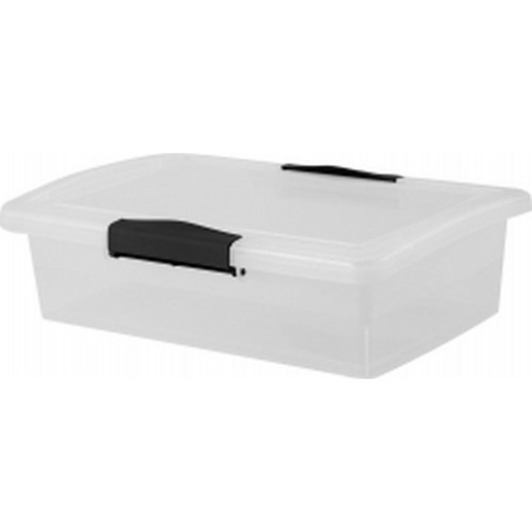  Ящик для хранения 7,0 л Keeplex Vision 35х23,5х14,8см с защелками и ручкой прозрачный кристалл фото 1